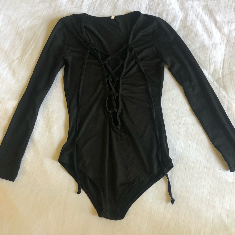 Lace up bodysuit